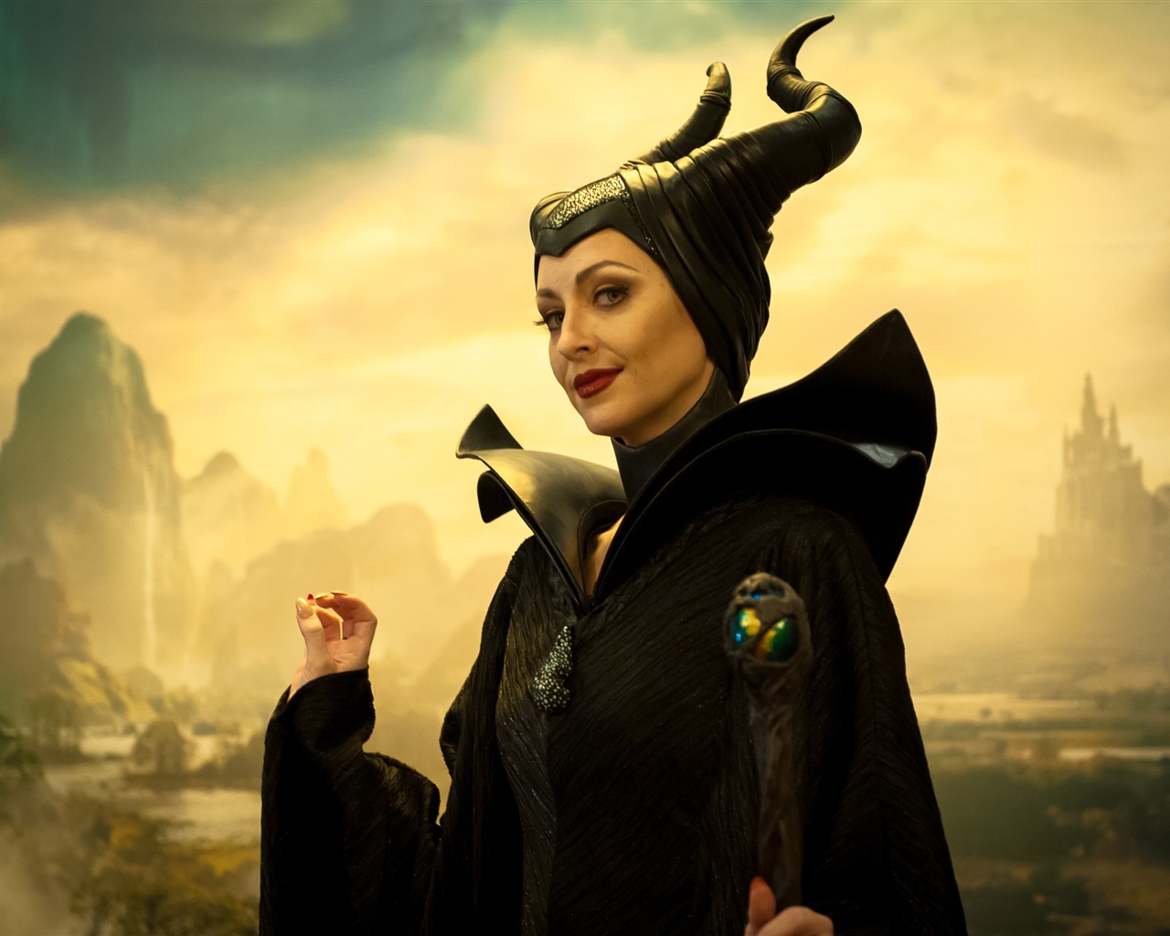 Maleficent 黑魔女：沉睡魔咒2014 高清電影壁紙 #11 - 1280x1024