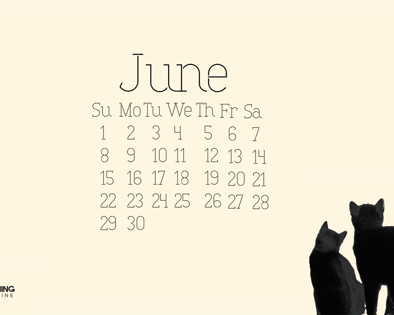 Juni 2014 Kalender Wallpaper (2) #19 - 1280x1024