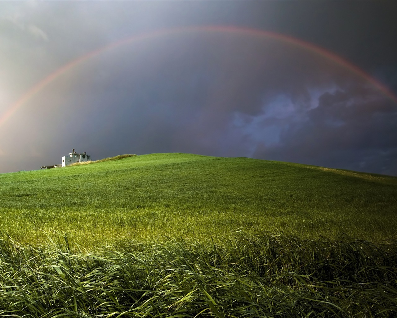 Schöner Regenbogen Landschaft HD Wallpaper #2 - 1280x1024