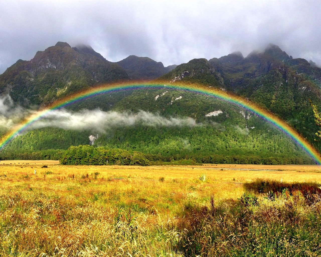 Schöner Regenbogen Landschaft HD Wallpaper #5 - 1280x1024