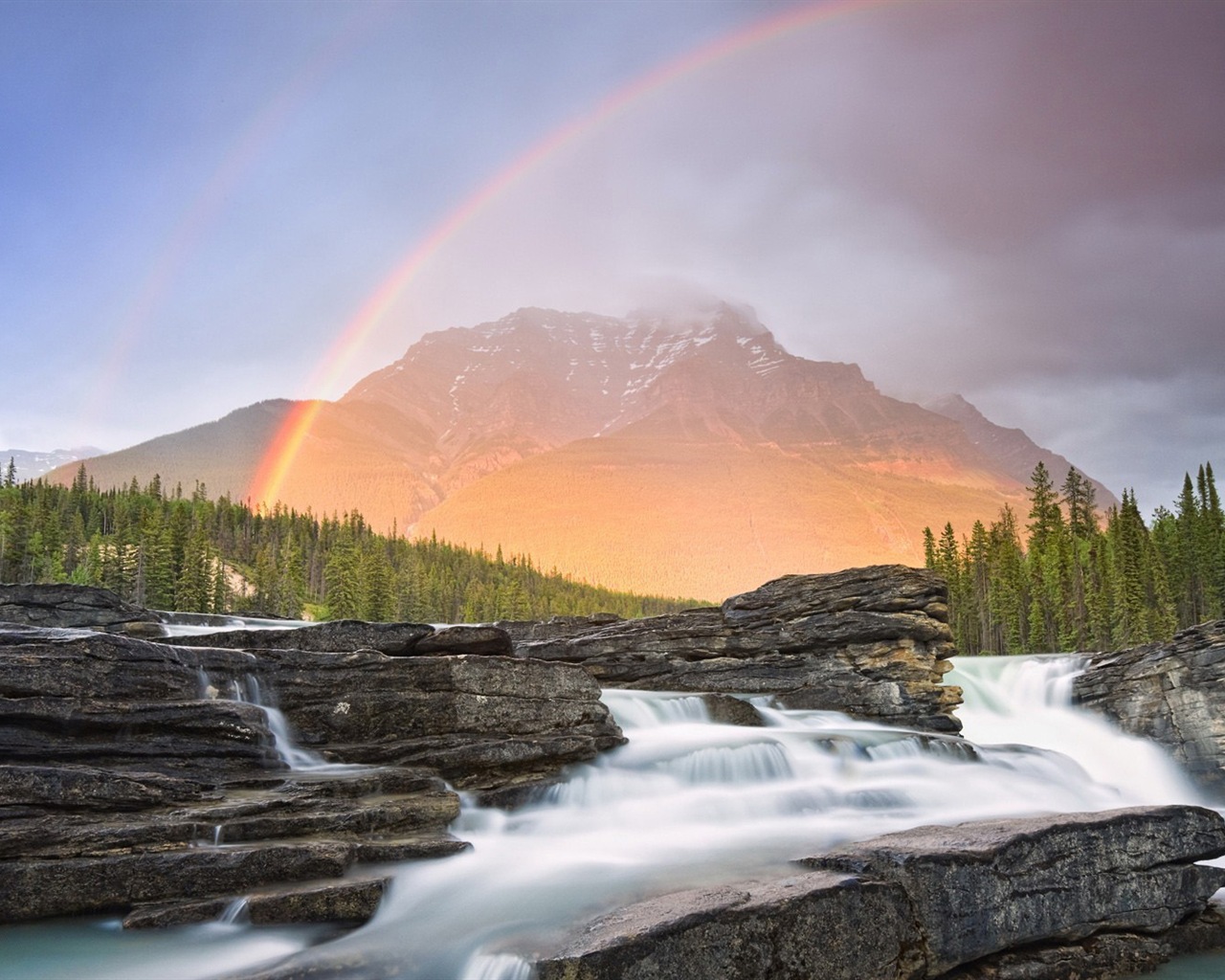 Schöner Regenbogen Landschaft HD Wallpaper #7 - 1280x1024