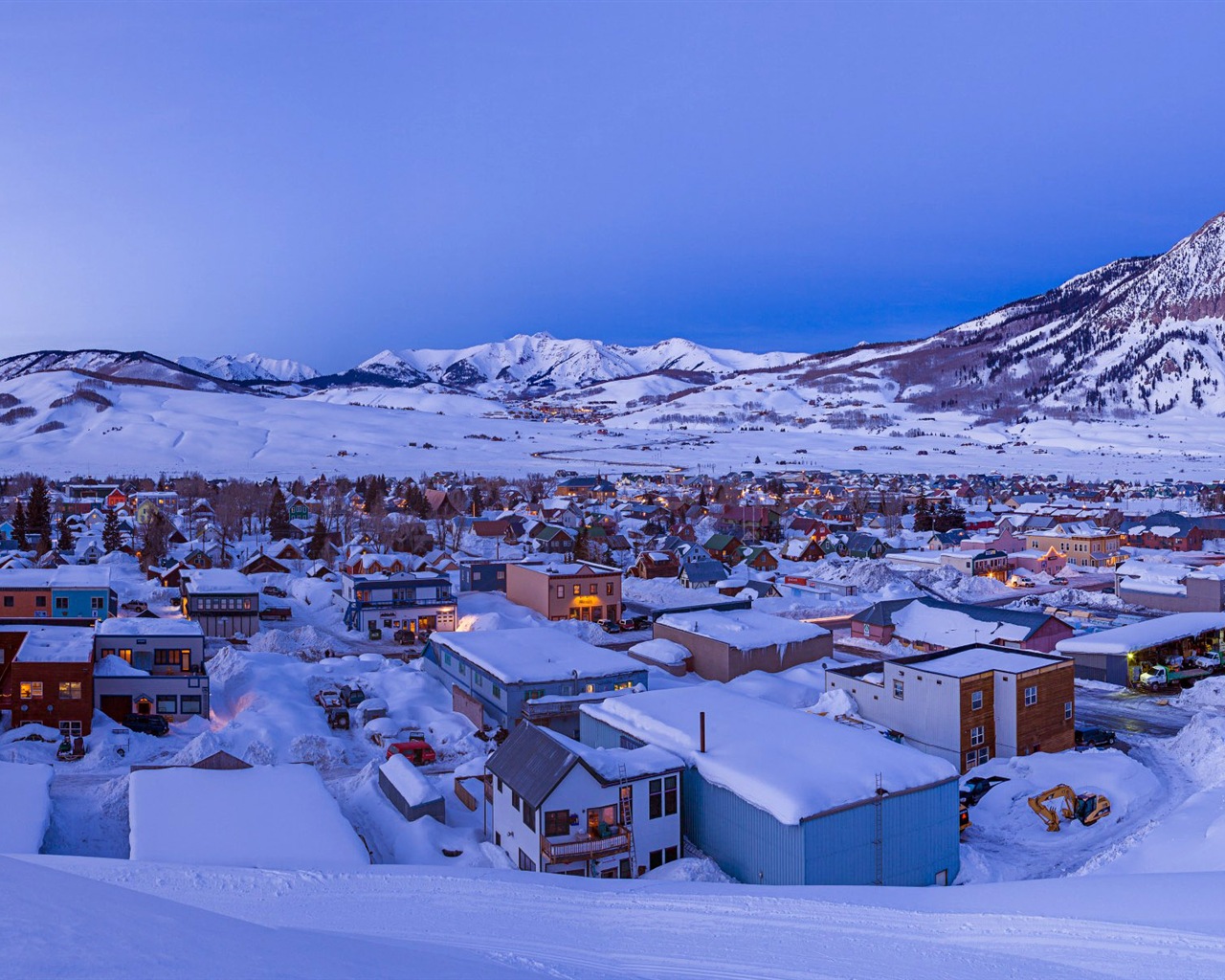 美しい寒い冬の雪、Windows 8のパノラマワイドスクリーンの壁紙 #4 - 1280x1024