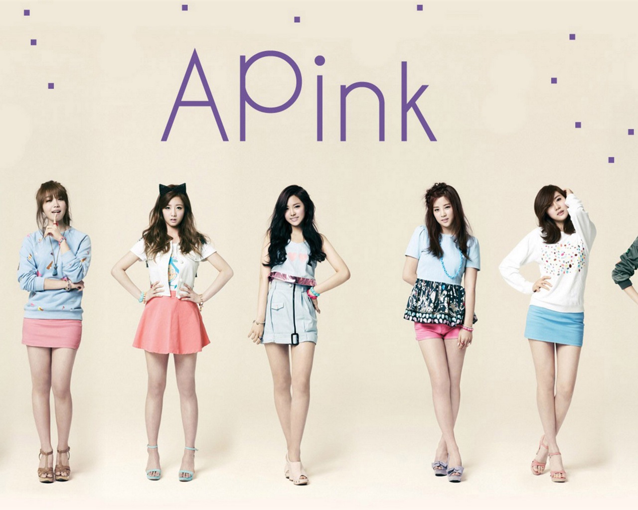 Koreanische Musik Girl-Group, ein rosa HD Wallpaper #2 - 1280x1024