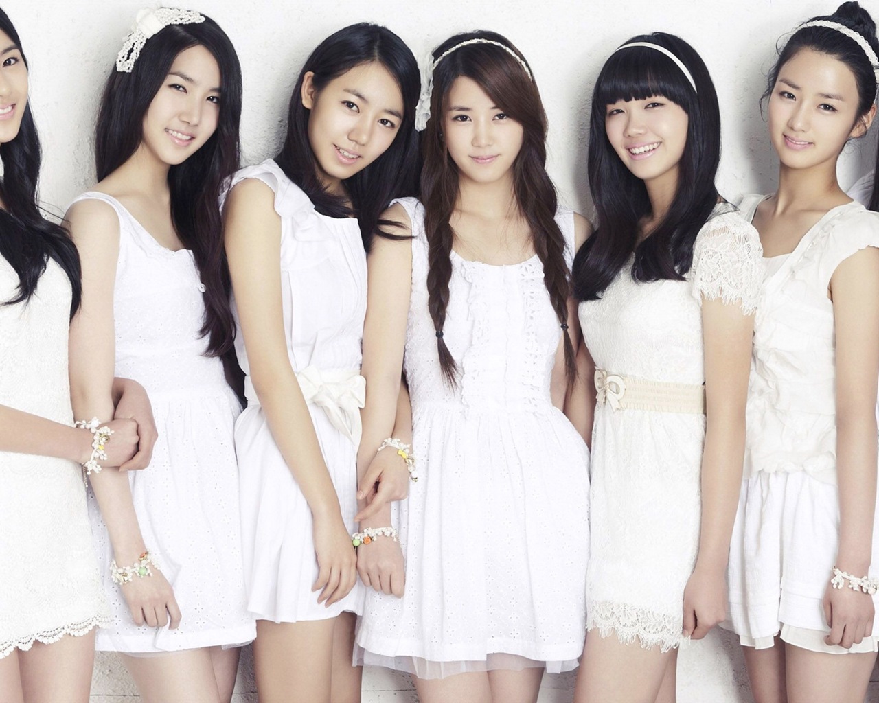 Groupe de musique de fille coréenne, A wallpapers HD rose #5 - 1280x1024
