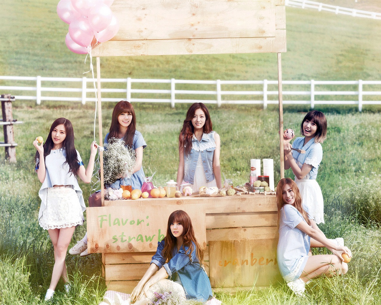 Korean music girl group, A Pink HD wallpapers #11 - 1280x1024