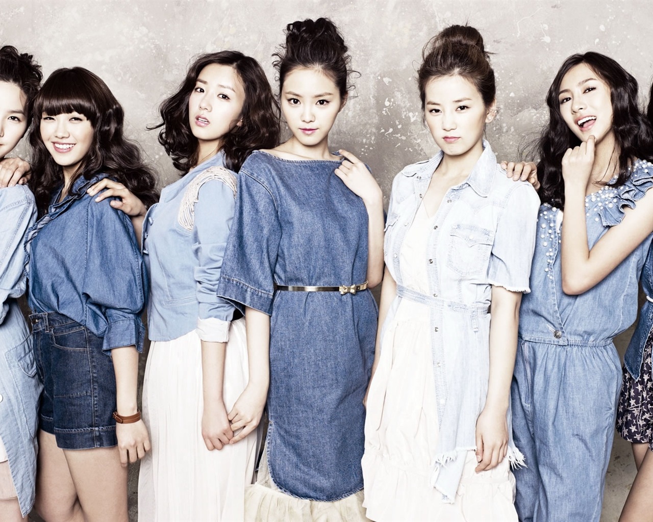 Korejský hudební dívčí skupina, růžové HD tapety na plochu #14 - 1280x1024