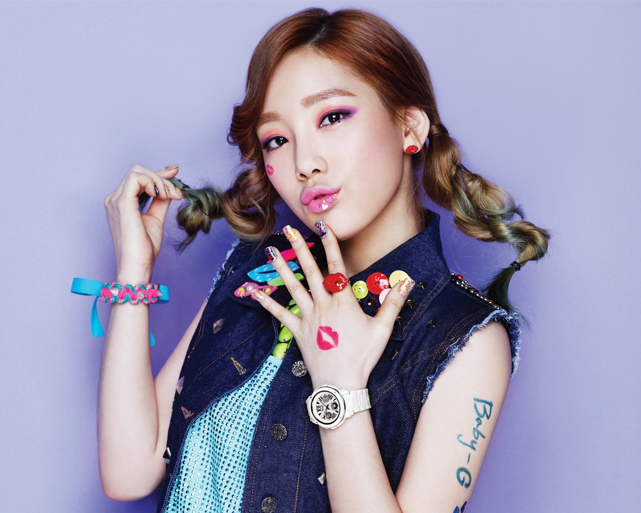 Girls Generation SNSD Casio baiser Me Baby-G fonds d'écran #4 - 1280x1024