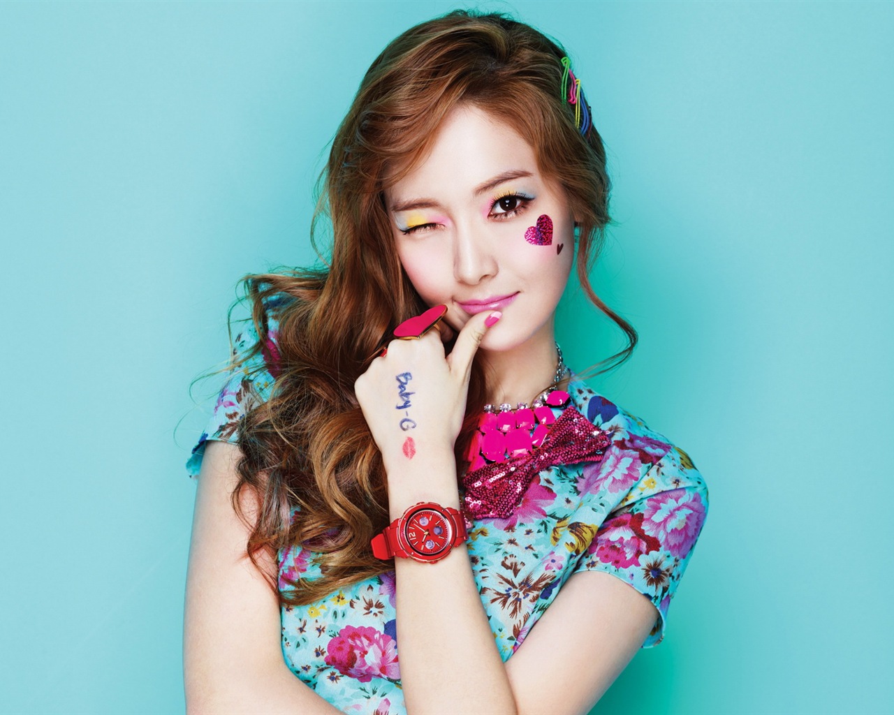 少女时代 Casio Kiss Me Baby-G 壁纸专辑5 - 1280x1024