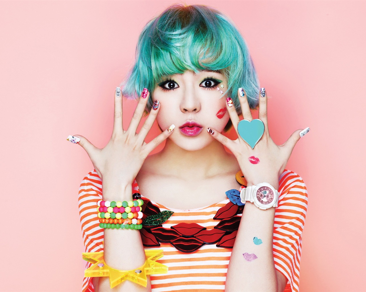 少女時代 Casio Kiss Me Baby-G 壁紙專輯 #6 - 1280x1024