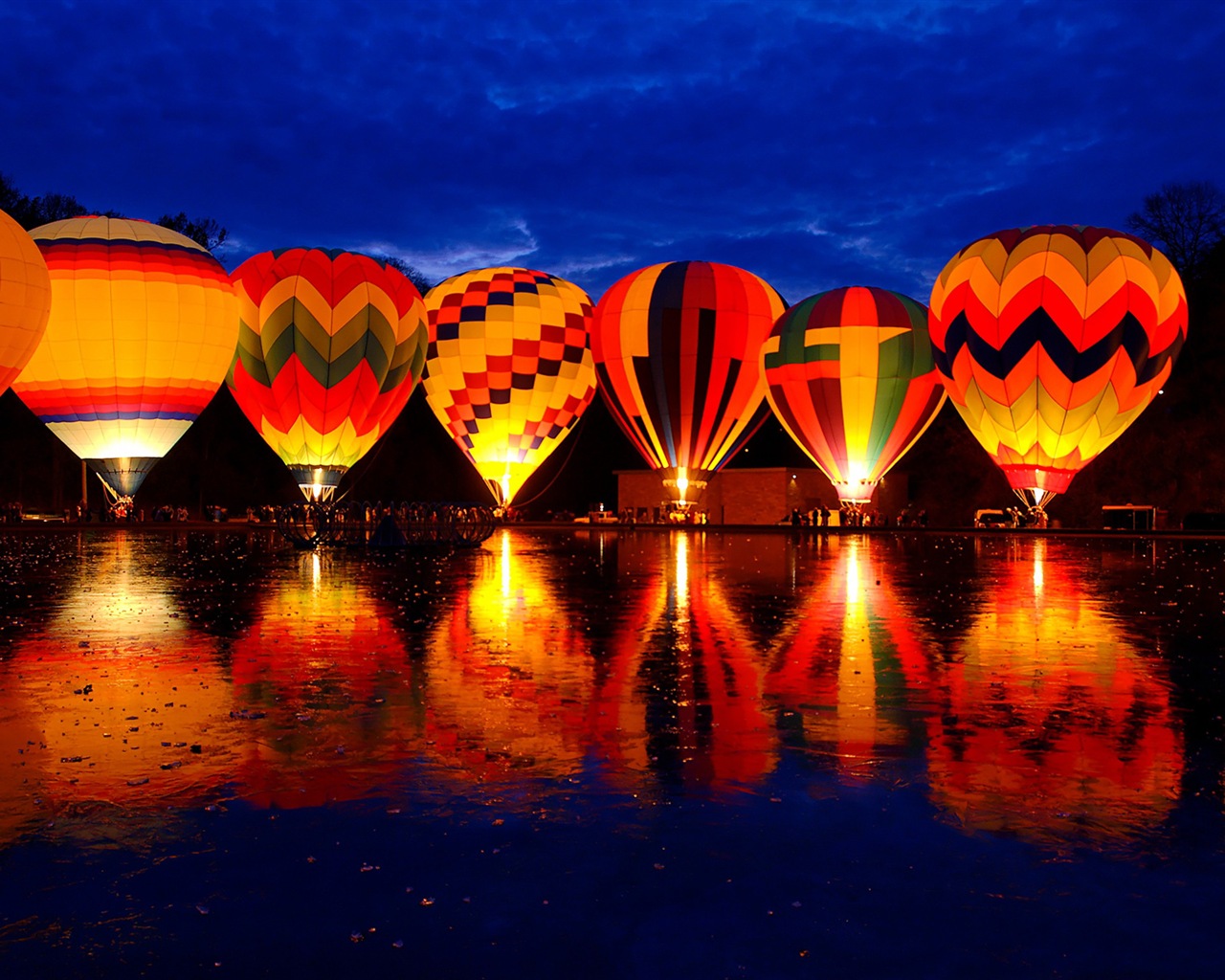 Rainbow hot air balloon, Windows 8 theme HD wallpapers #5 - 1280x1024