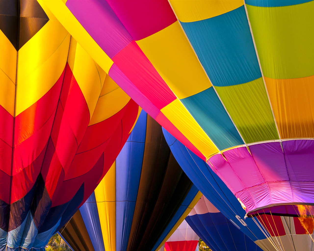 Ballon à air chaud de ciel, Windows 8 fonds d'écran thème HD #6 - 1280x1024