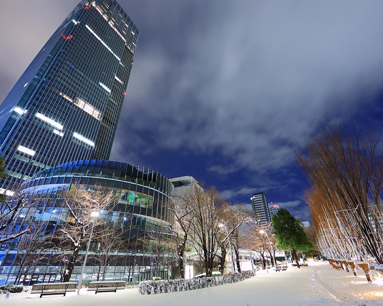Japon ville magnifique paysage, Windows 8 fonds d'écran thématiques #1 - 1280x1024