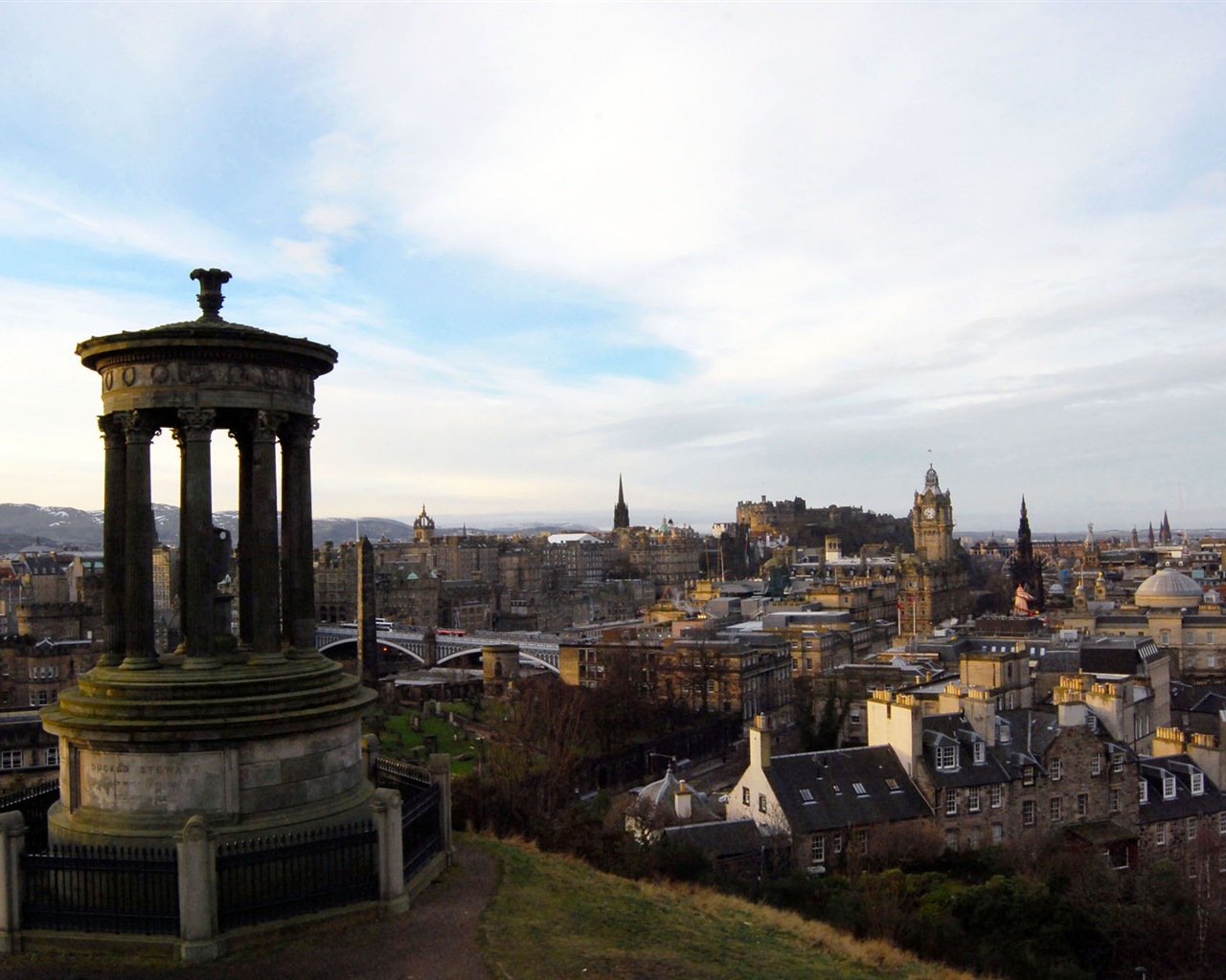 Krásné město Edinburgh, Skotsko HD Tapety na plochu #3 - 1280x1024