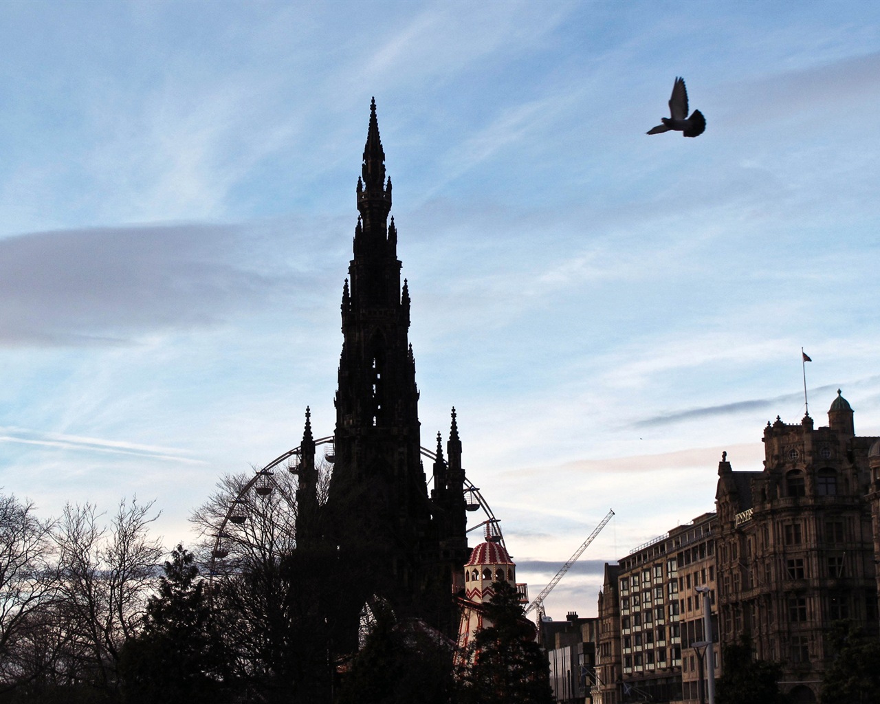 Krásné město Edinburgh, Skotsko HD Tapety na plochu #4 - 1280x1024