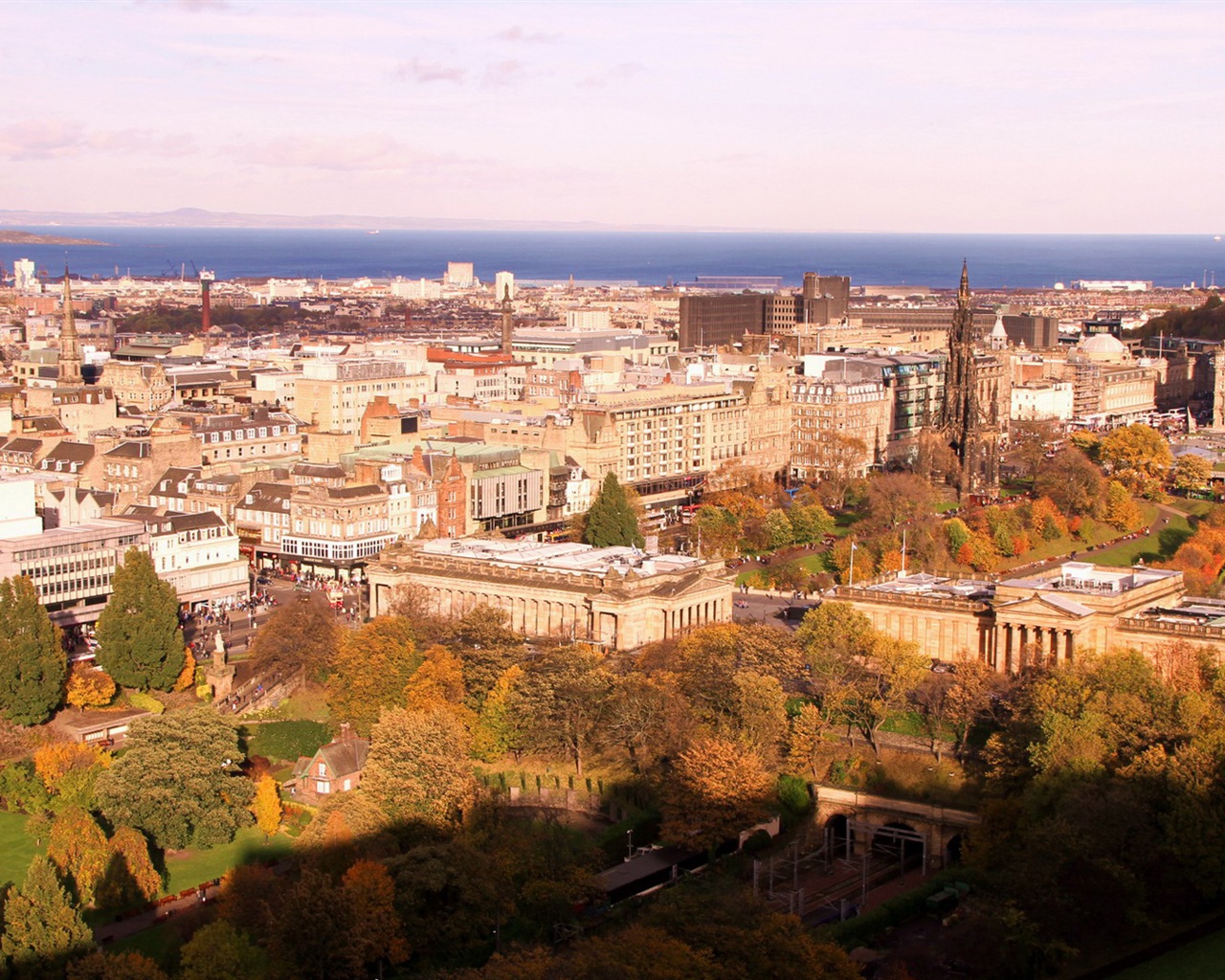 Krásné město Edinburgh, Skotsko HD Tapety na plochu #8 - 1280x1024