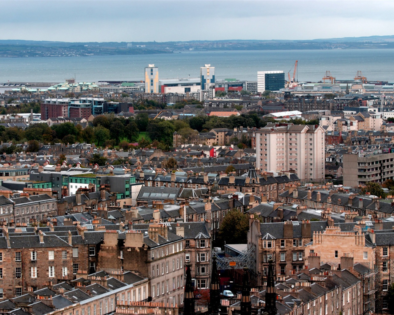Krásné město Edinburgh, Skotsko HD Tapety na plochu #10 - 1280x1024