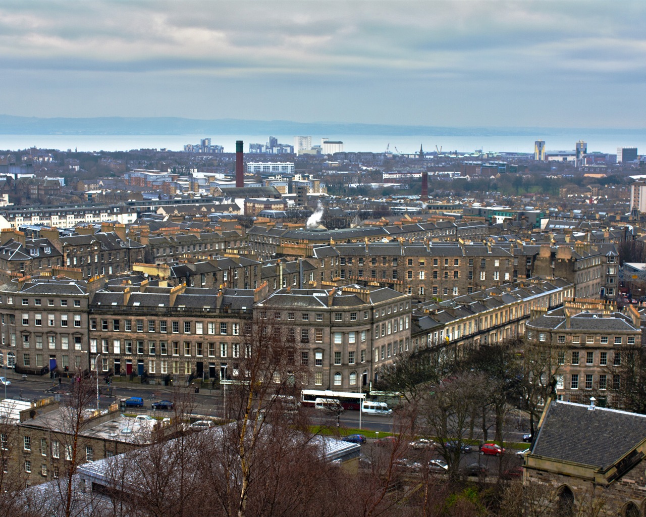 Krásné město Edinburgh, Skotsko HD Tapety na plochu #12 - 1280x1024
