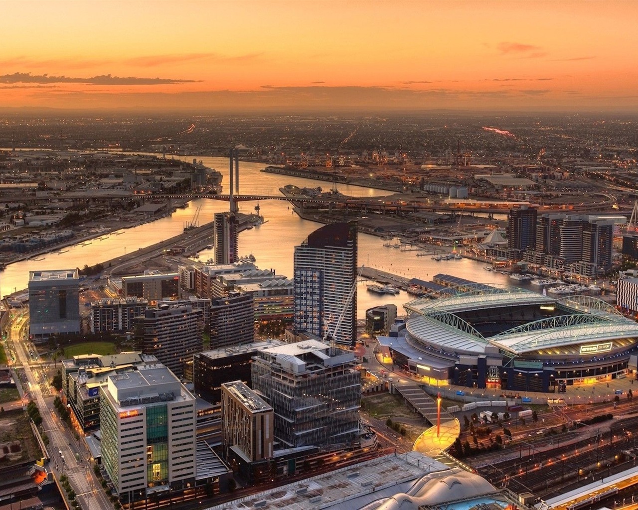 Austrálie Melbourne city HD tapety na plochu #9 - 1280x1024