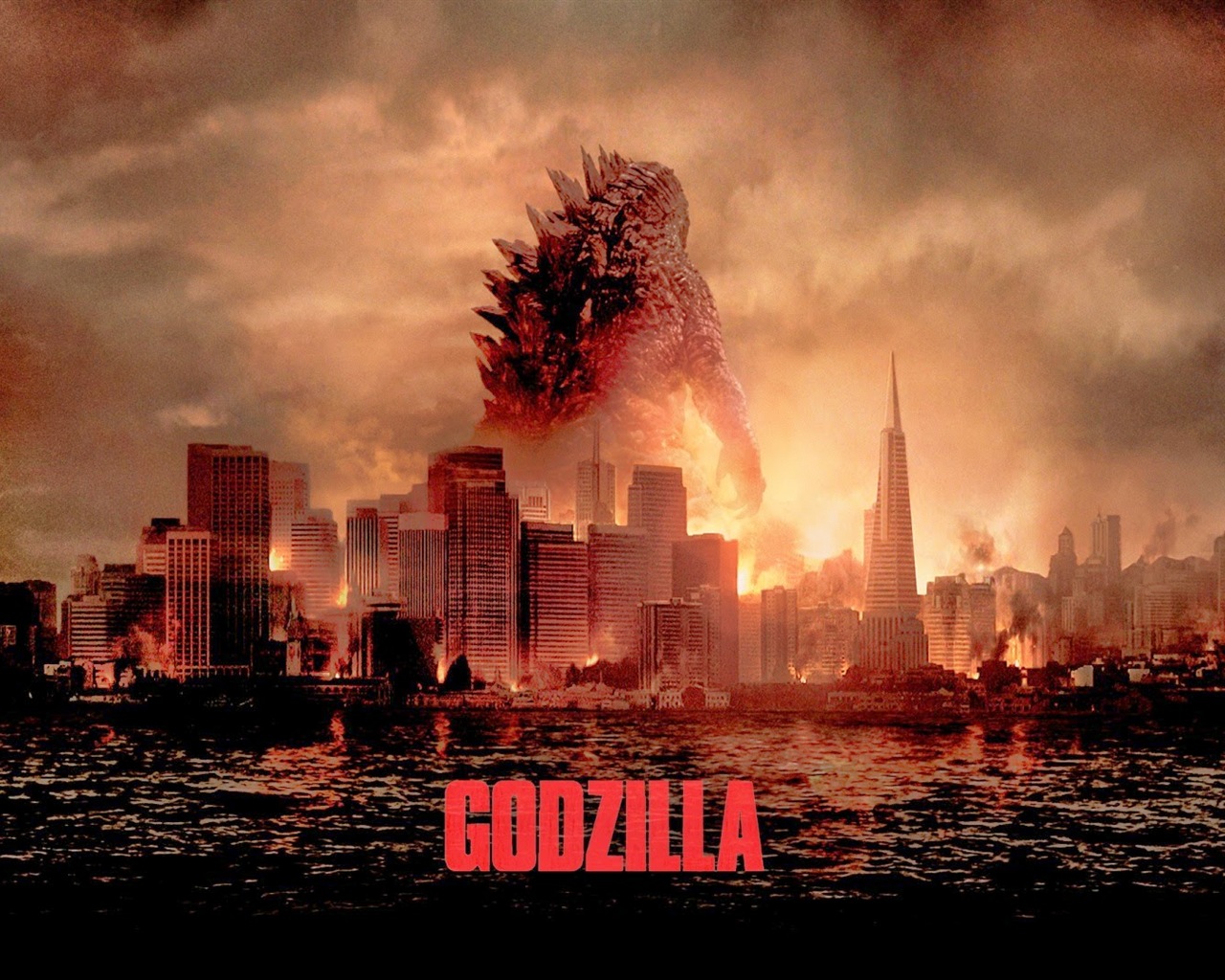 Godzilla 2014 film de fonds d'écran HD #2 - 1280x1024