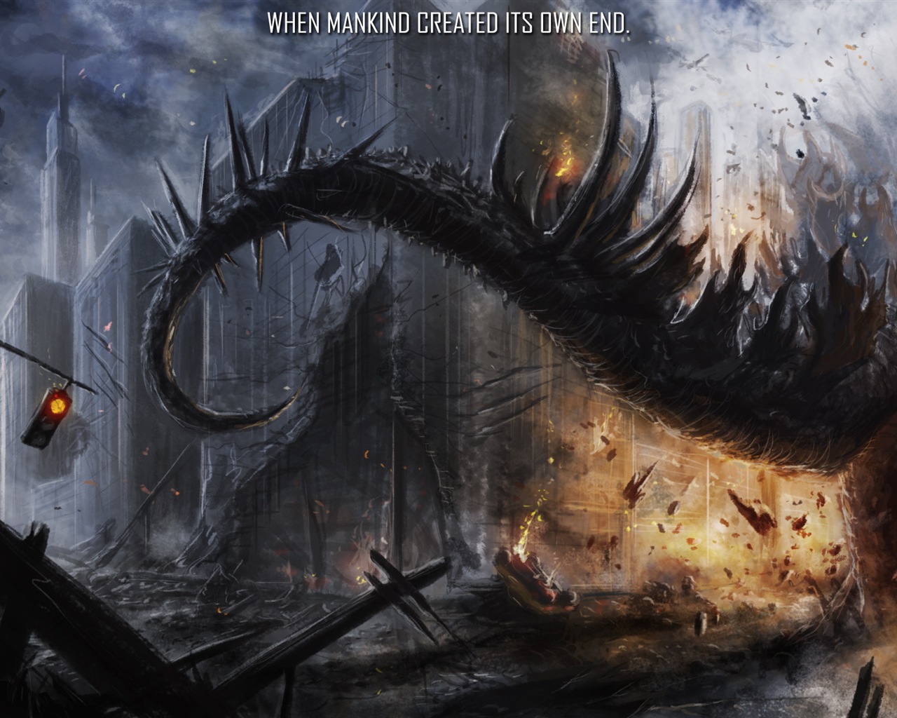 Godzilla 2014 film de fonds d'écran HD #10 - 1280x1024