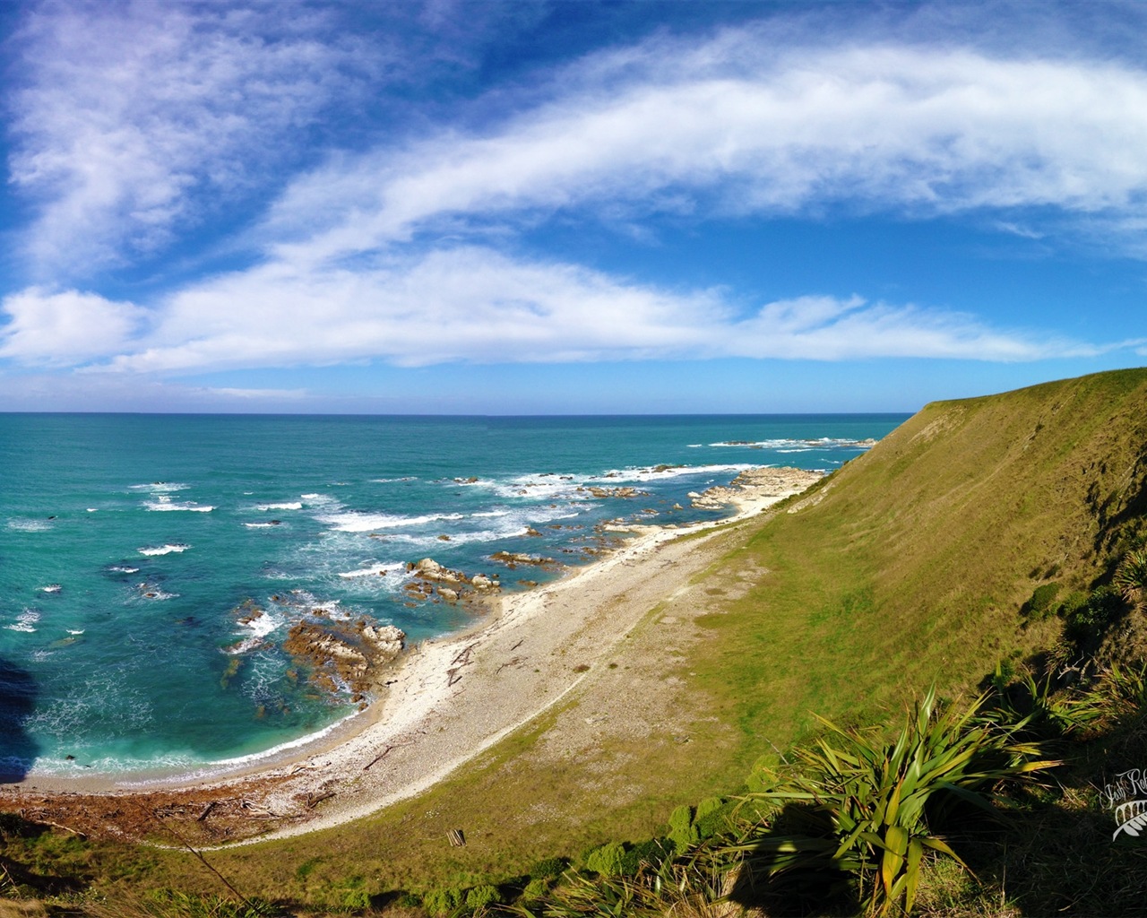 Magnifique paysage de la Nouvelle-Zélande, Windows 8 fonds d'écran thématiques #1 - 1280x1024