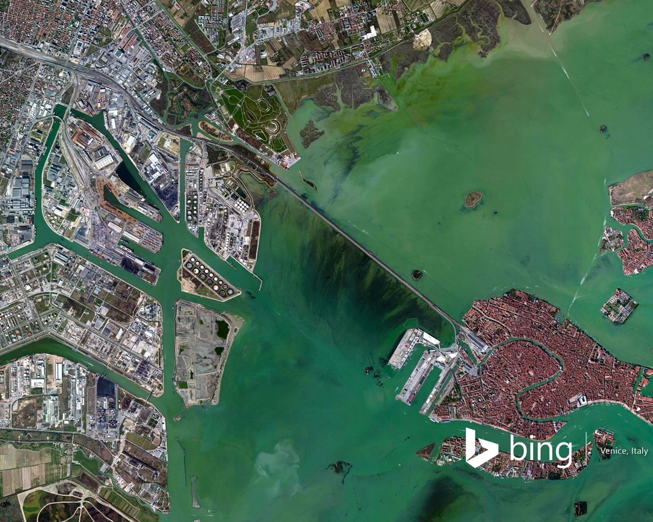 Microsoft Bing HD Tapety na plochu: Letecký pohled na Evropu #14 - 1280x1024