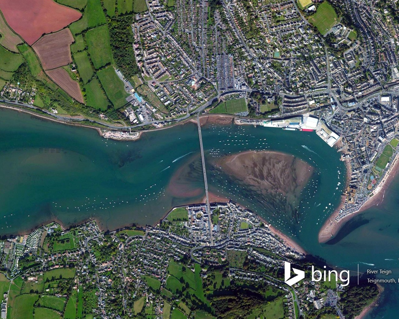 Microsoft Bing HD wallpapers: Aerial view of Europe #15 - 1280x1024