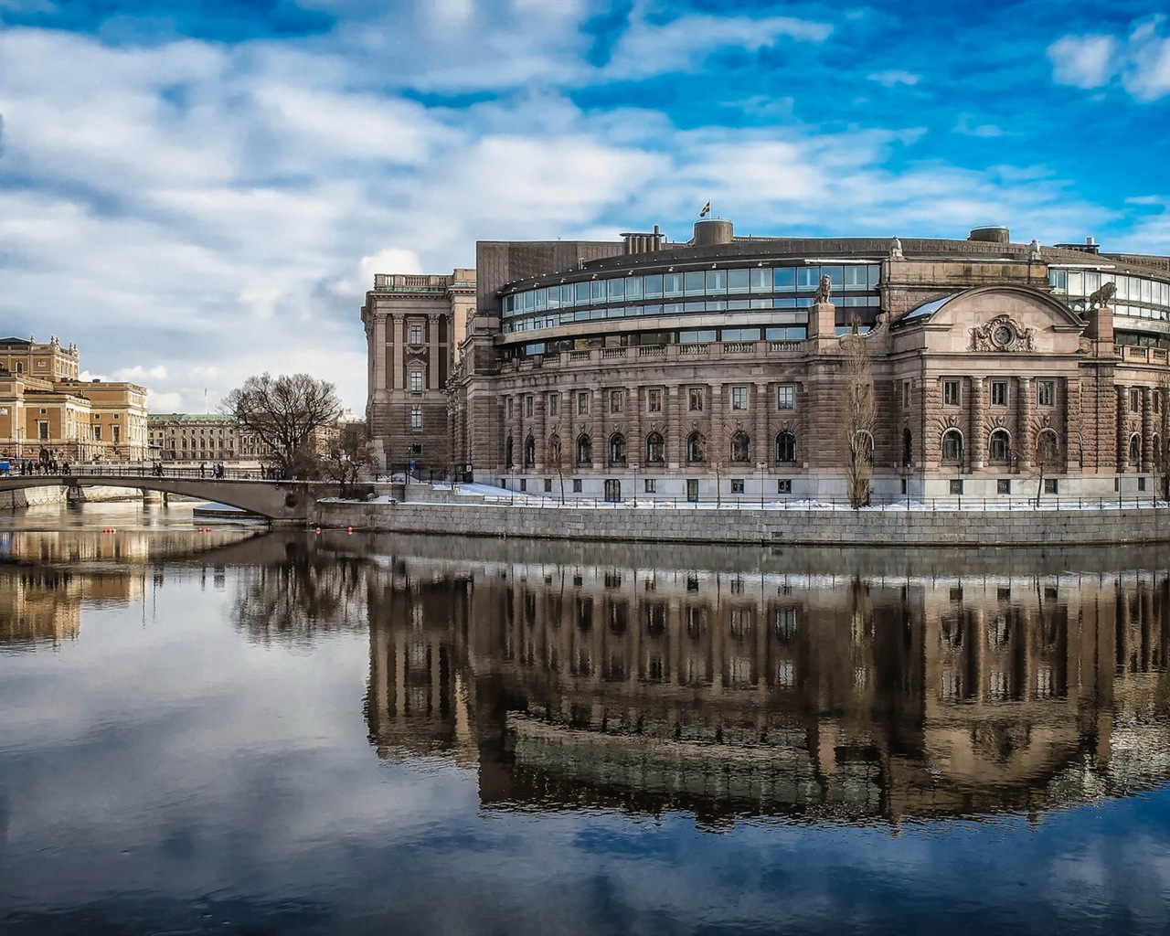 Stockholm, Suède, le fond d'écran paysage de la ville #1 - 1280x1024