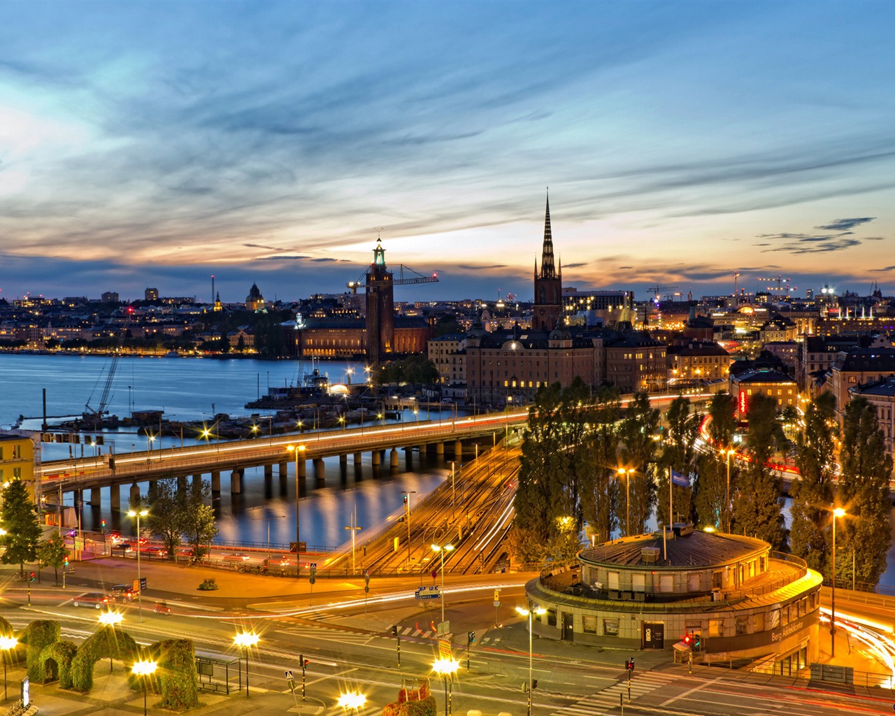 Stockholm, Švédsko, město krajina tapety #5 - 1280x1024