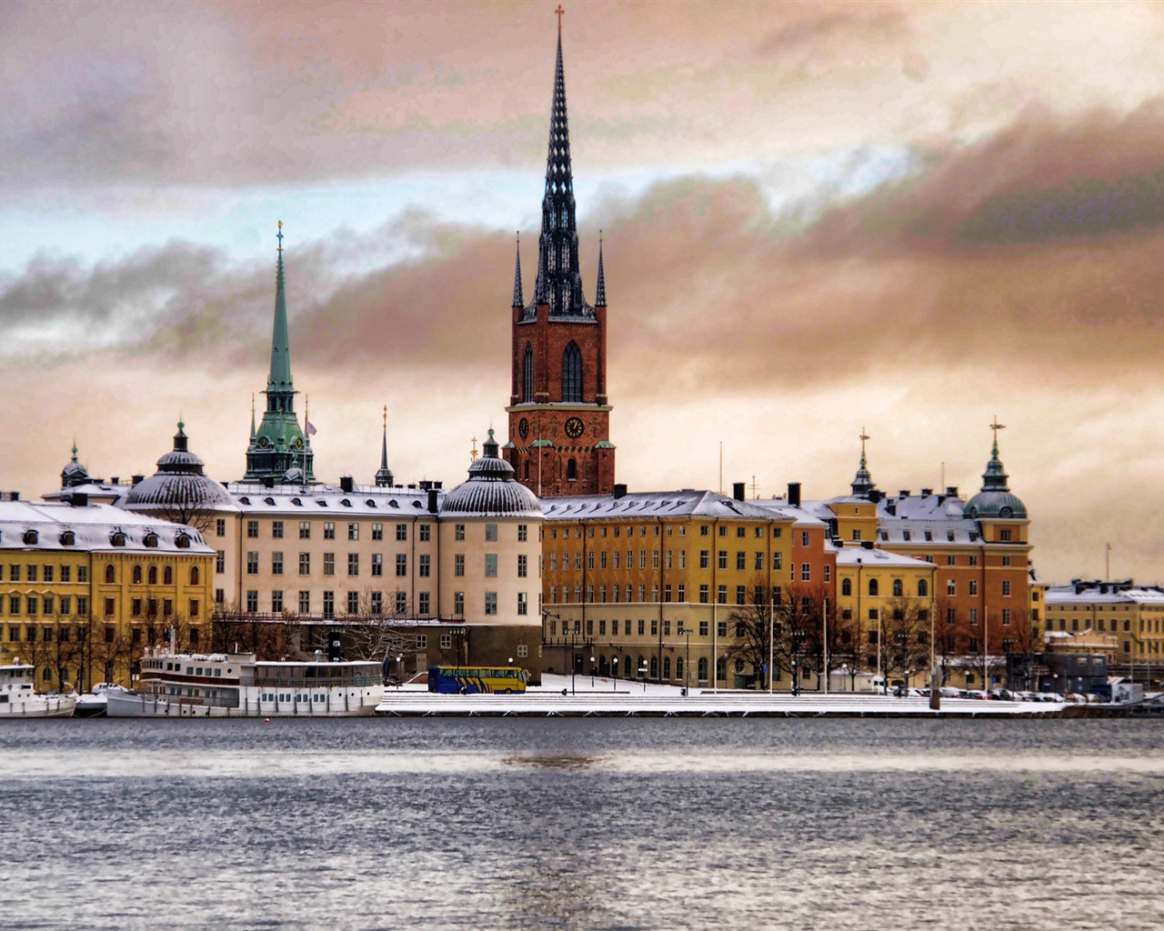 Stockholm, Švédsko, město krajina tapety #17 - 1280x1024