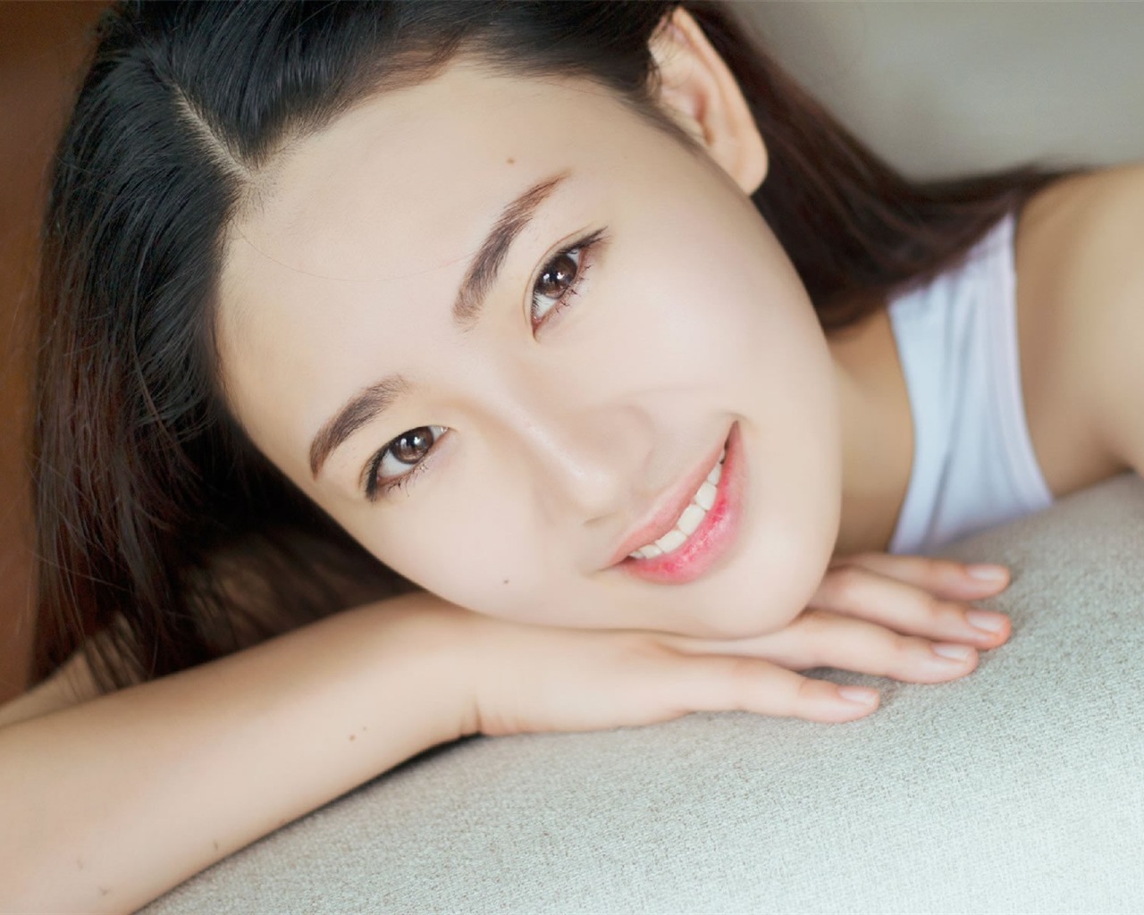 Čisté a krásné asijské dívky HD tapety na plochu #15 - 1280x1024