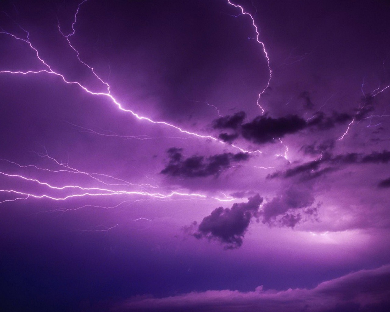 Lightning Thunder HD tapety na plochu #3 - 1280x1024