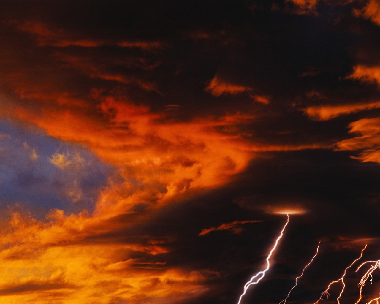 Lightning thunder HD wallpapers #4 - 1280x1024