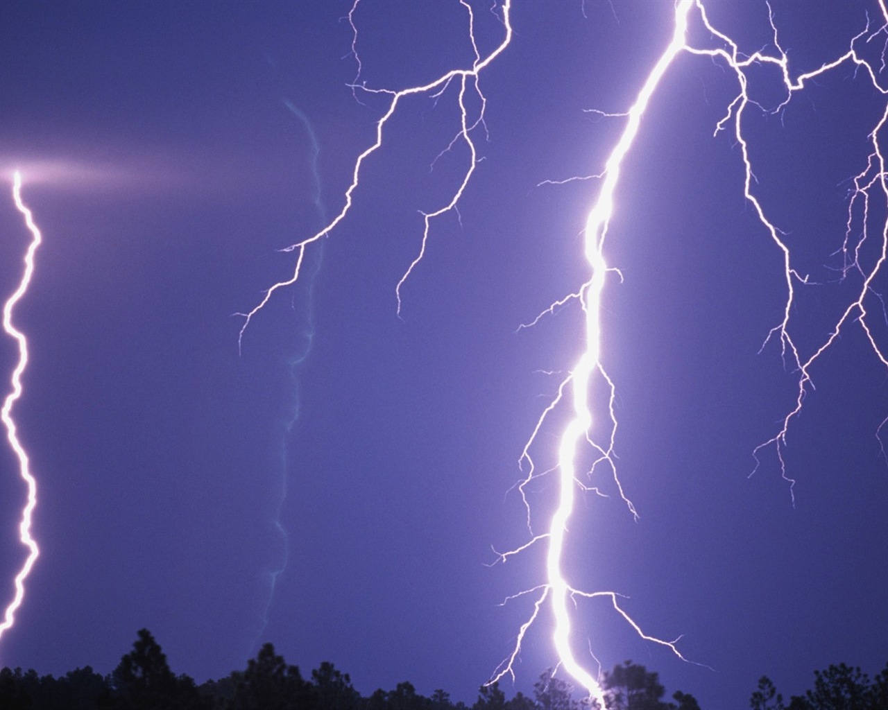 Lightning Thunder HD tapety na plochu #7 - 1280x1024