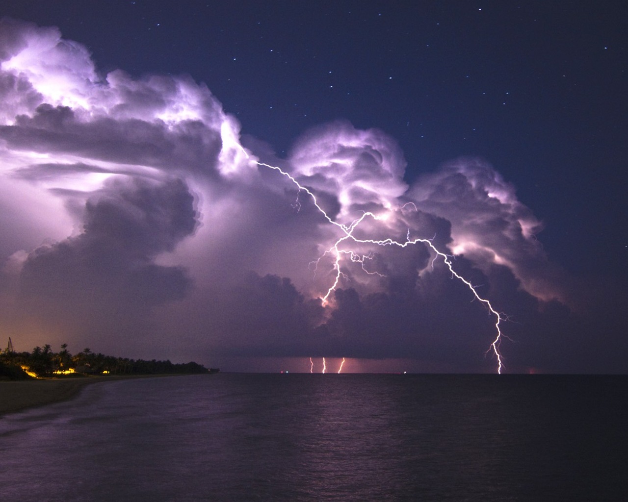 Lightning Thunder HD tapety na plochu #11 - 1280x1024
