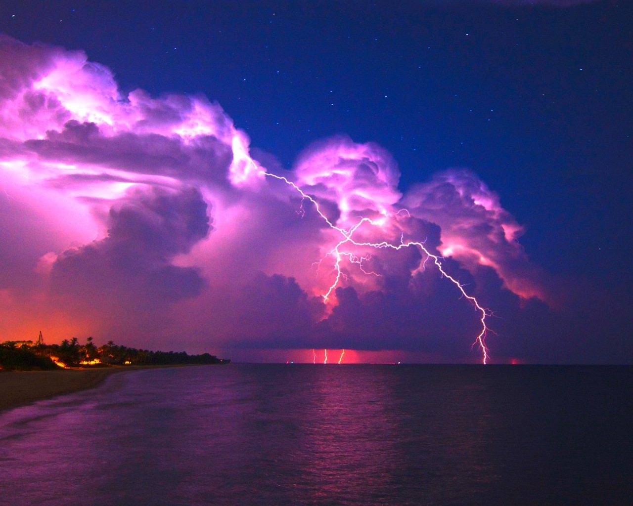 Lightning Thunder HD tapety na plochu #17 - 1280x1024
