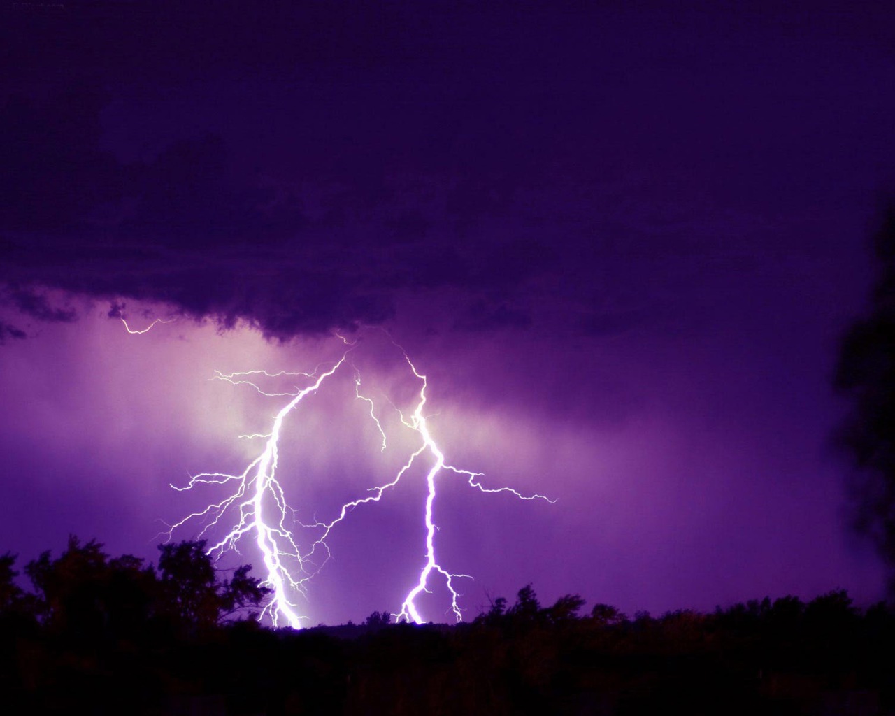 Lightning thunder HD wallpapers #20 - 1280x1024