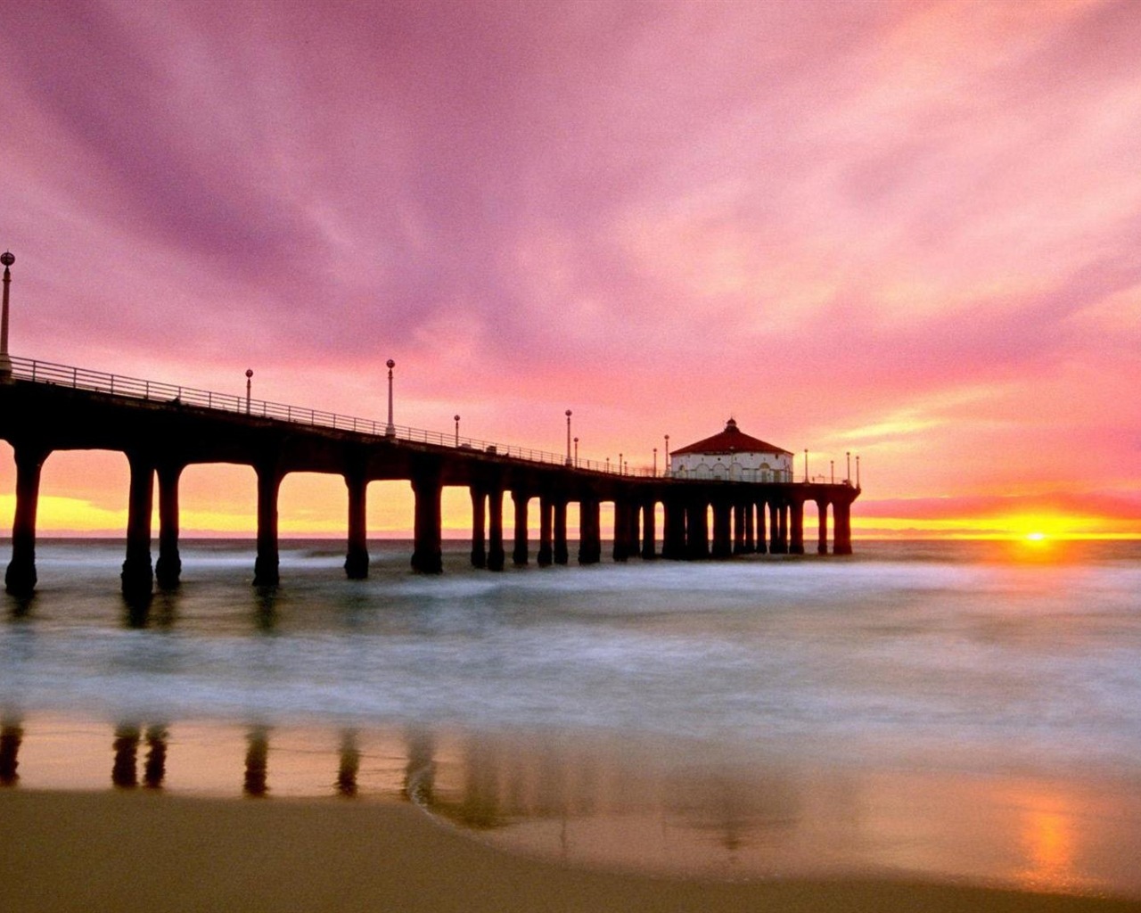 Pier and bridge HD wallpapers #13 - 1280x1024