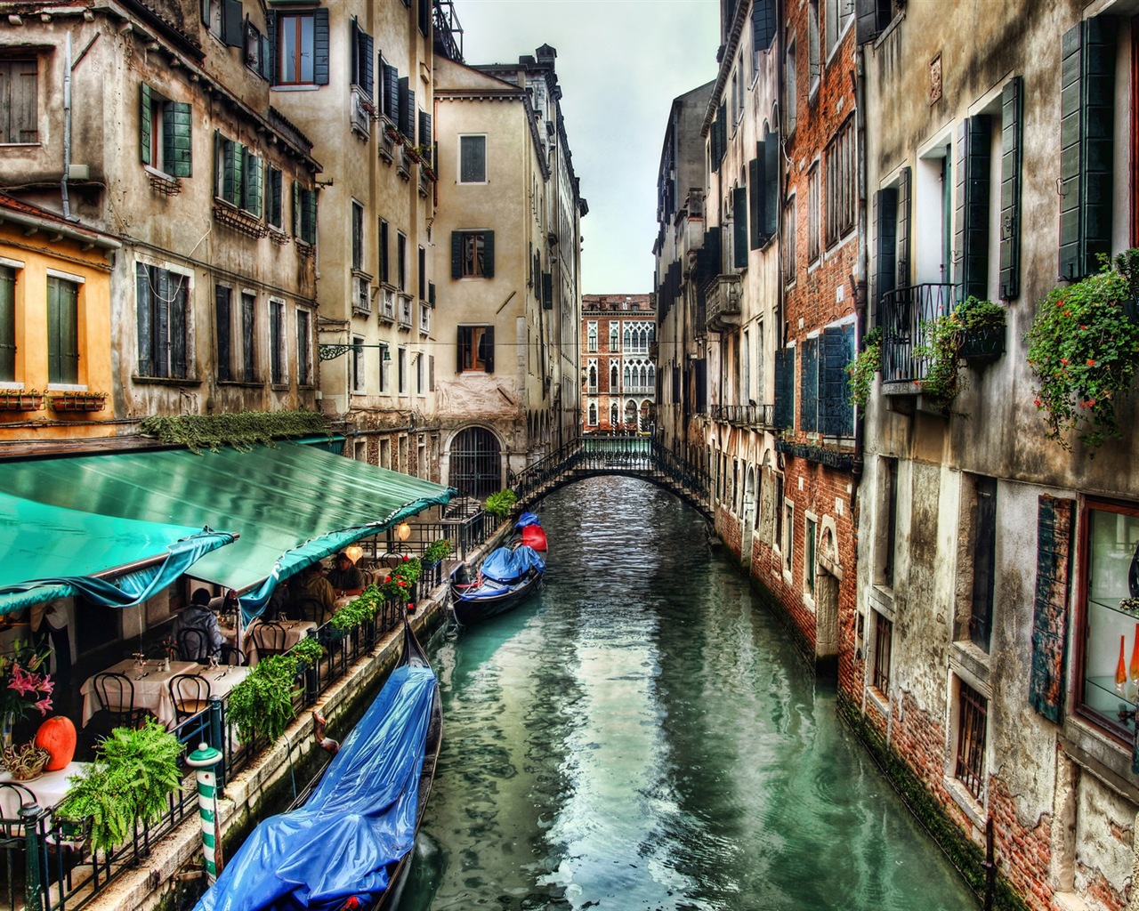 Belle Watertown, Venise fonds d'écran HD #10 - 1280x1024