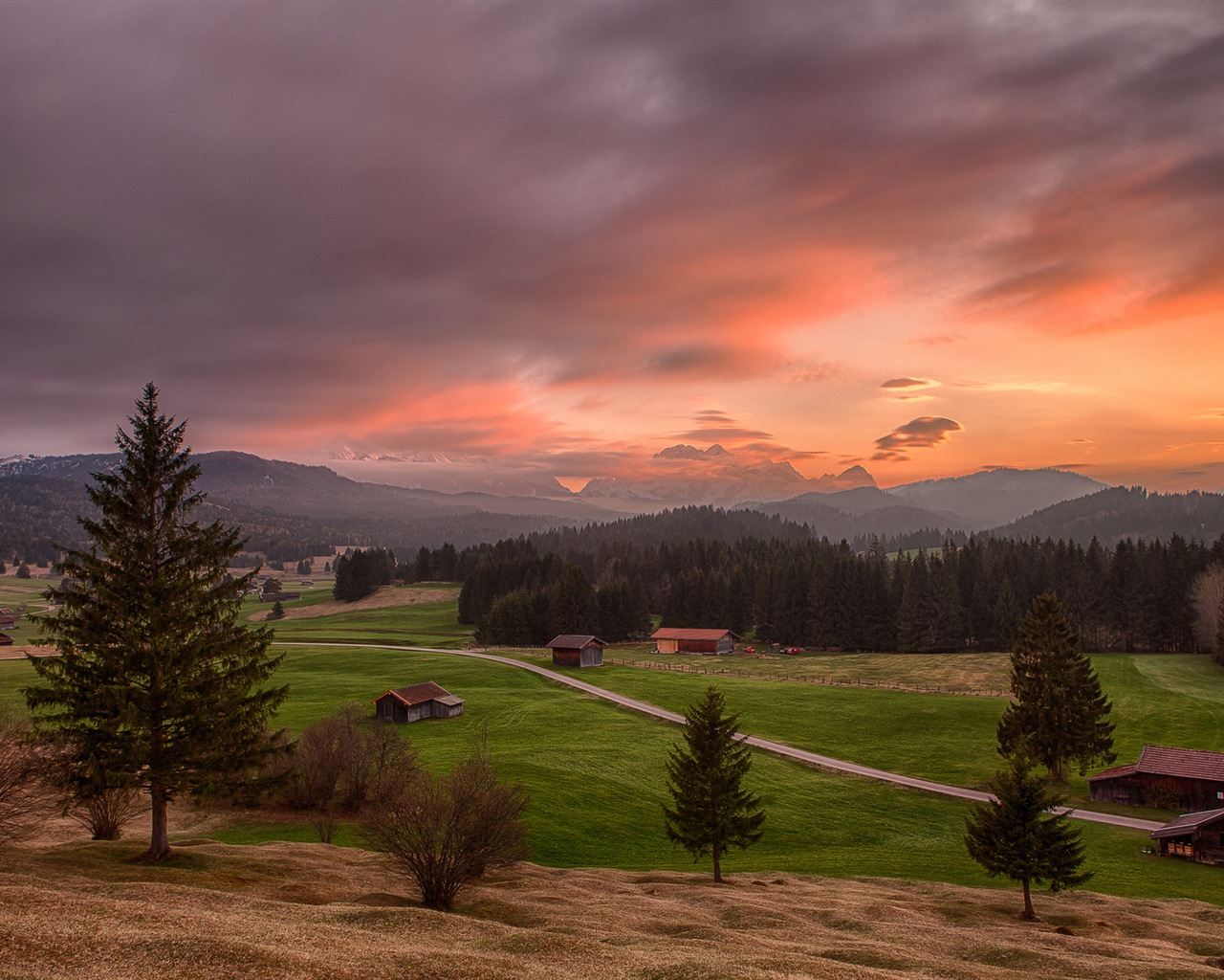 Sunshine forest lakes beauty of nature HD wallpaper #19 - 1280x1024