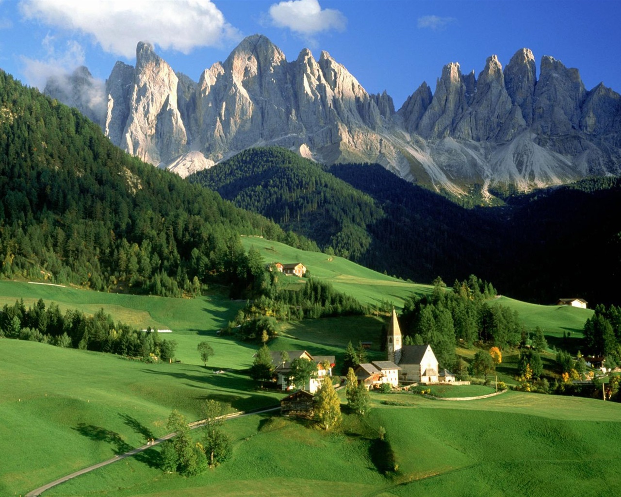 Belleza italiana pintado natural paisaje HD #2 - 1280x1024