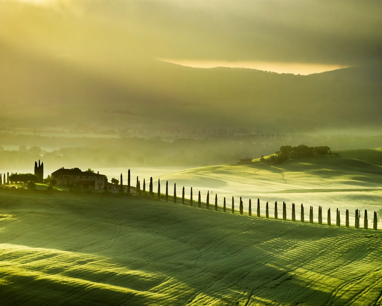 Belleza italiana pintado natural paisaje HD #9 - 1280x1024