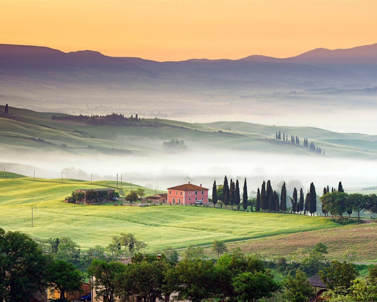Italská přírodní krásy scenérie HD tapetu #10 - 1280x1024