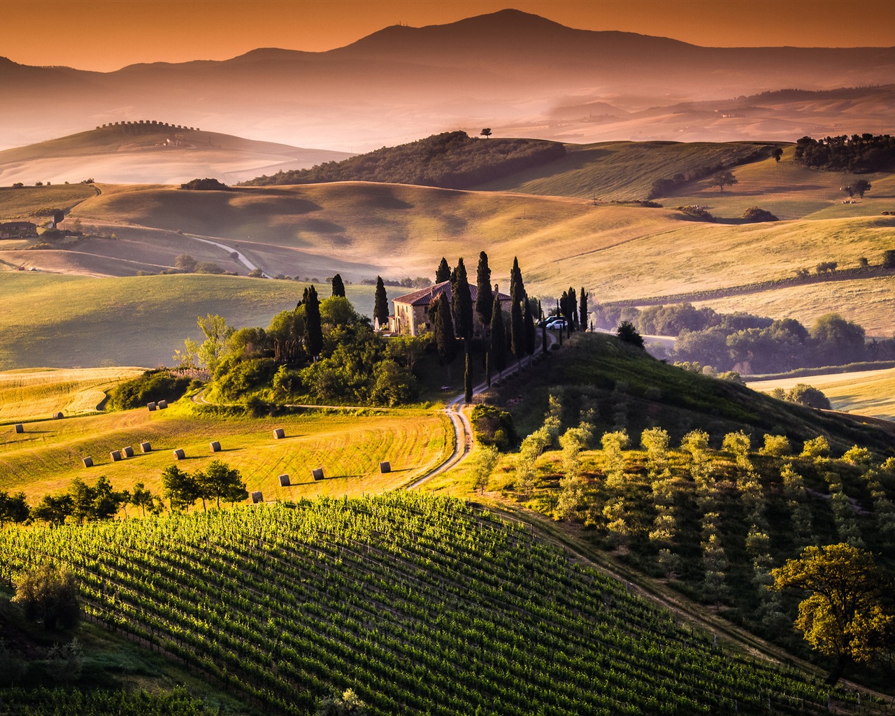 Belleza italiana pintado natural paisaje HD #16 - 1280x1024