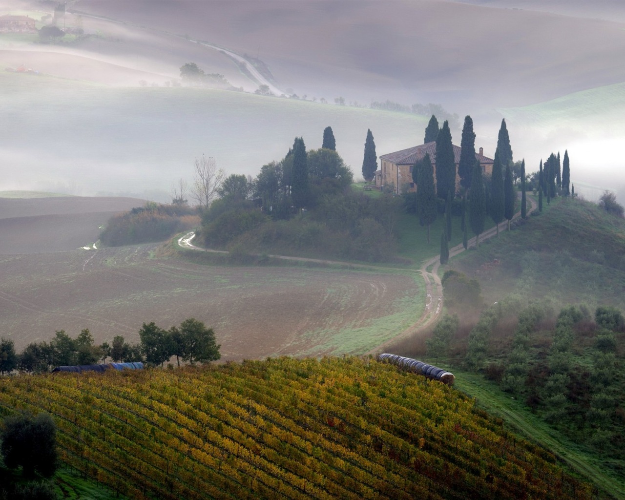 Belleza italiana pintado natural paisaje HD #19 - 1280x1024