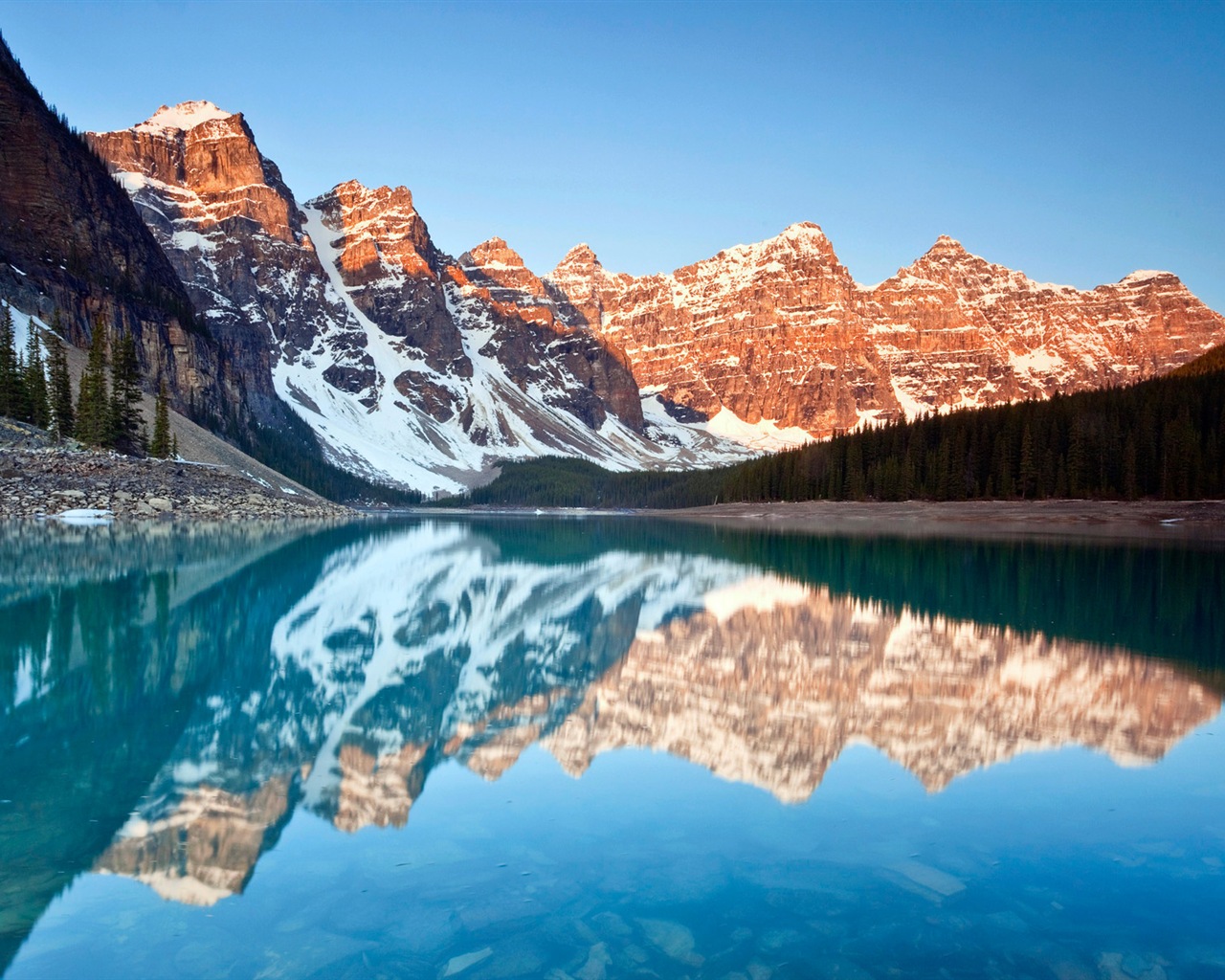 Lac calme avec la réflexion de l'eau, de Windows 8 fonds d'écran HD #10 - 1280x1024