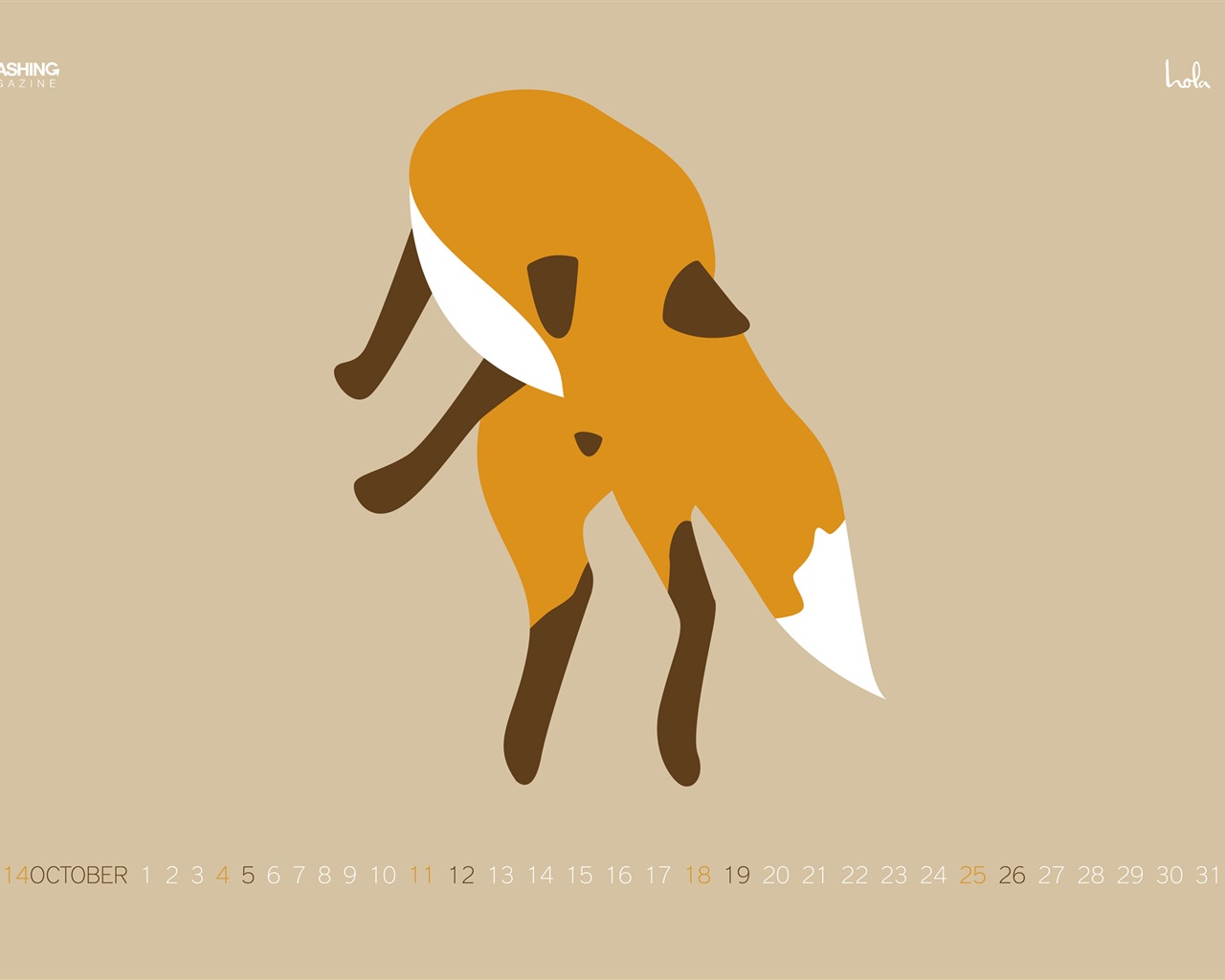 October 2014 Calendar wallpaper (1) #18 - 1280x1024