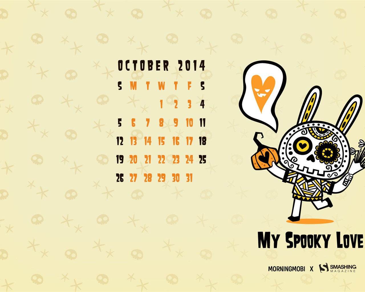 Oktober 2014 Kalender Tapete (2) #13 - 1280x1024