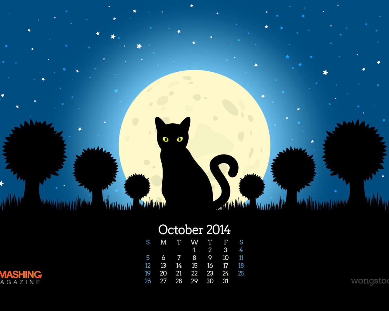Oktober 2014 Kalender Tapete (2) #14 - 1280x1024