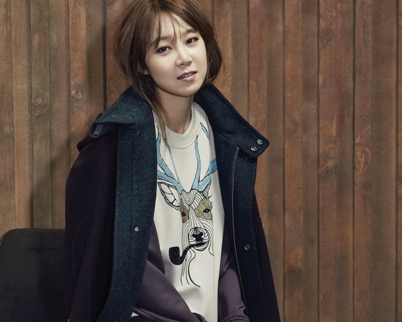 South Korea beautiful girl Kong Hyo Jin HD wallpaper #5 - 1280x1024